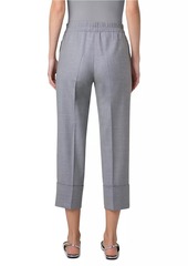 Akris Punto Farell Wool Cuffed Crop Pants