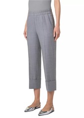 Akris Punto Farell Wool Cuffed Crop Pants