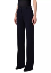 Akris Punto Faysa Wool Jersey Boot-Cut Pants