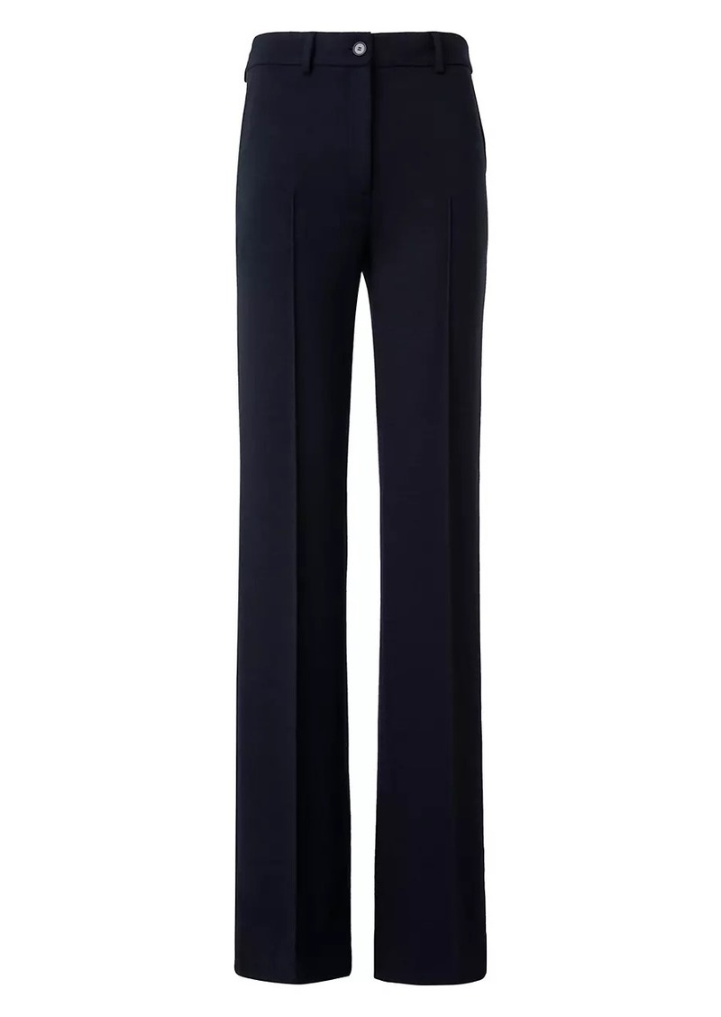 Akris Punto Faysa Wool Jersey Boot-Cut Pants