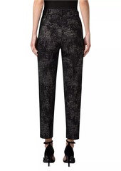 Akris Punto Feryn Metallic Straight-Leg Pants