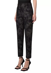 Akris Punto Feryn Metallic Straight-Leg Pants