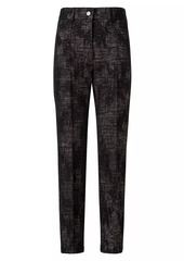 Akris Punto Feryn Metallic Straight-Leg Pants