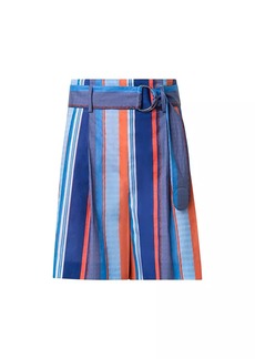 Akris Punto Fiorelina Striped Cotton Shorts