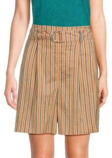 Akris Punto Fiorellina Paras Striped Silk Blend Shorts