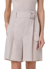 Akris Punto Fiorellina Pleated Shorts