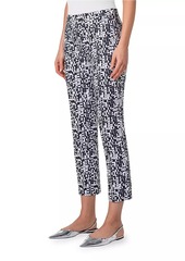 Akris Punto Franca Geometric Slim Crop Pants