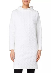 Akris Punto Glencheck Jersey Minidress