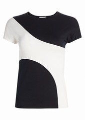 Akris Punto Graphic Colorblock Fitted Tee