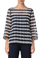 Akris Punto Guipure Lace Relaxed-Fit Top