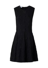 Akris Punto Jacquard Star Fit & Flare Minidress