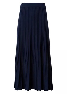 Akris Punto Knit Wool Flared Midi-Skirt