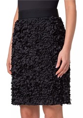 Akris Punto Laser-Cut Flared A-Line Skirt