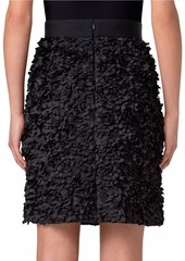 Akris Punto Laser-Cut Flared A-Line Skirt