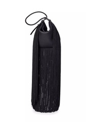 Akris Mini Anna Fringe Leather Hobo Bag