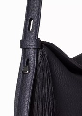 Akris Mini Anna Fringe Leather Hobo Bag