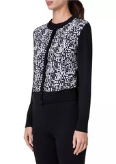 Akris Punto Mix Media Wool Cardigan