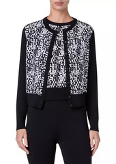 Akris Punto Mix Media Wool Cardigan