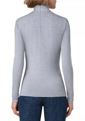 Akris Punto Mélange Jersey Zip Blouse