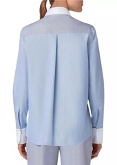 Akris Punto Parasol Stripe Cotton Shirt