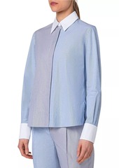 Akris Punto Parasol Stripe Cotton Shirt