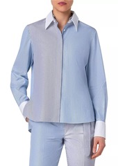 Akris Punto Parasol Stripe Cotton Shirt