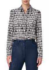 Akris Punto People Silk Blouse