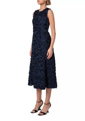 Akris Punto Petal Appliqué Midi-Dress