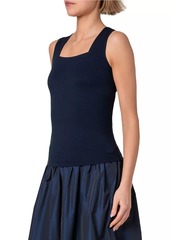 Akris Punto Square-Neck Sleeveless Top