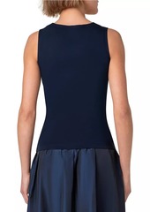 Akris Punto Square-Neck Sleeveless Top