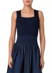 Akris Punto Square-Neck Sleeveless Top