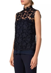 Akris Punto Star Sleeveless Tulle Top