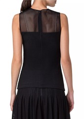 Akris Punto Stretch Mesh Fitted Top