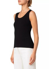 Akris Punto Stretch Scoopneck Knit Top