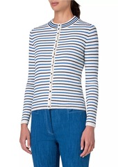 Akris Punto Stripe Woold Cardigan