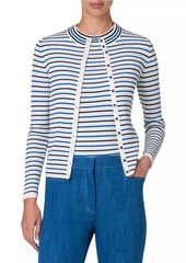 Akris Punto Stripe Woold Cardigan