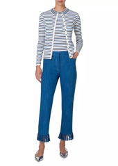 Akris Punto Stripe Woold Cardigan