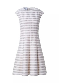 Akris Punto Striped Linen-Blend Minidress