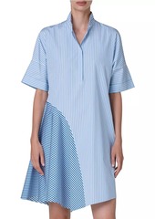 Akris Punto Striped Mini Shirtdress