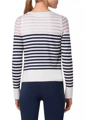 Akris Punto Striped Wool-Blend Cardigan