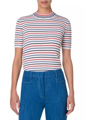 Akris Punto Striped Wool T-Shirt