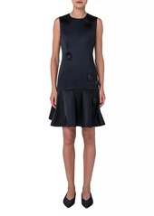 Akris Punto Tassel Dot Flounce Dress