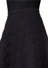 Akris Punto Techno-Dot Quilted Midi-Skirt