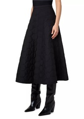 Akris Punto Techno-Dot Quilted Midi-Skirt