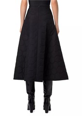 Akris Punto Techno-Dot Quilted Midi-Skirt