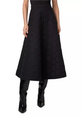 Akris Punto Techno-Dot Quilted Midi-Skirt