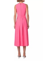 Akris Punto Techno Taffeta V-Neck Cocktail Dress