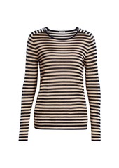 Akris Punto Tri-Color Lurex Stripe Sweater