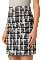 Akris Punto Tweed A-Line Skirt