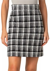 Akris Punto Tweed A-Line Skirt